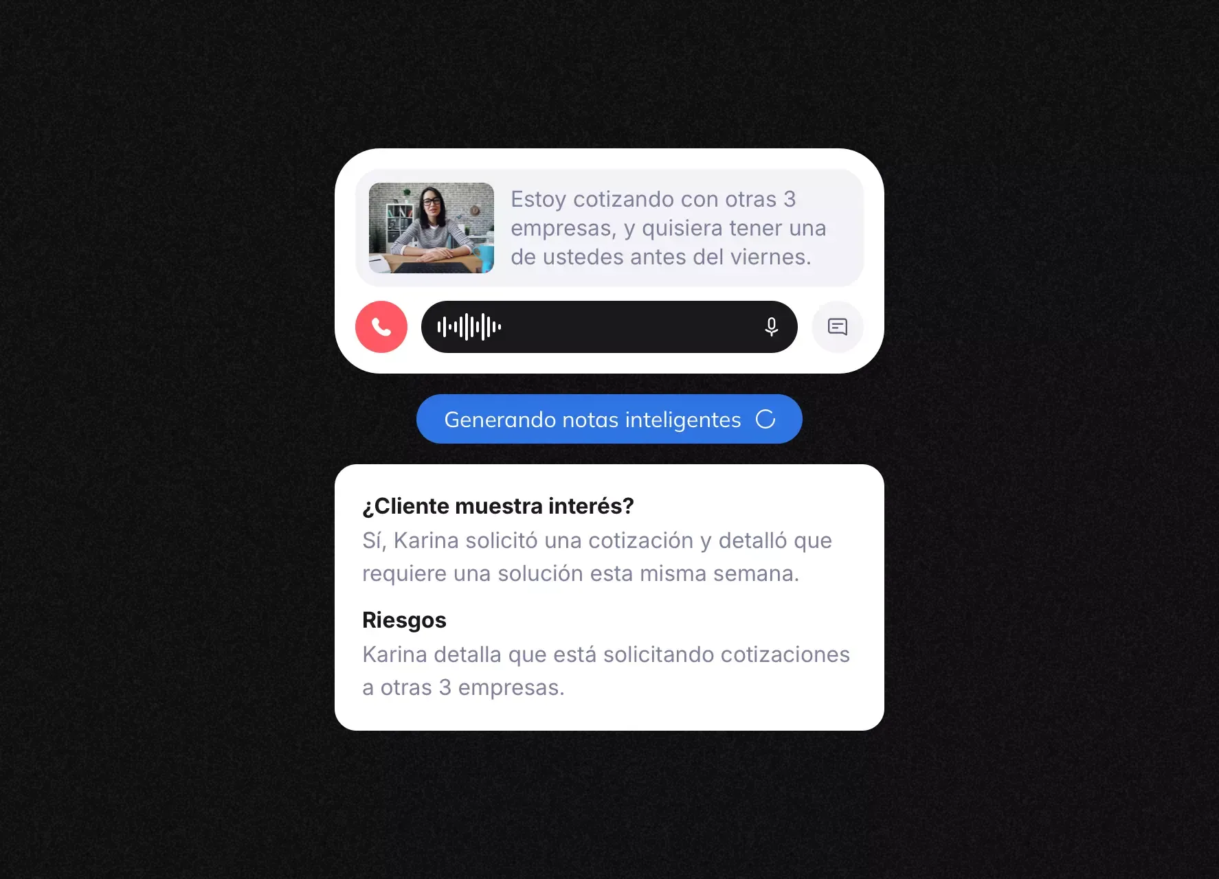Señales reales de compra en tiempo real